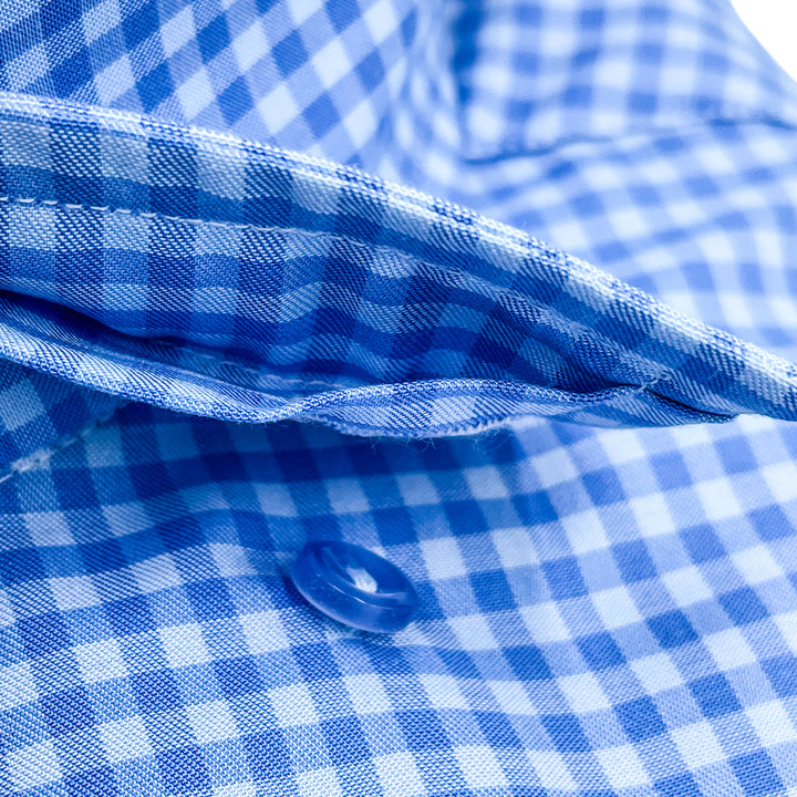 Classic Fit Gingham Check Twill
