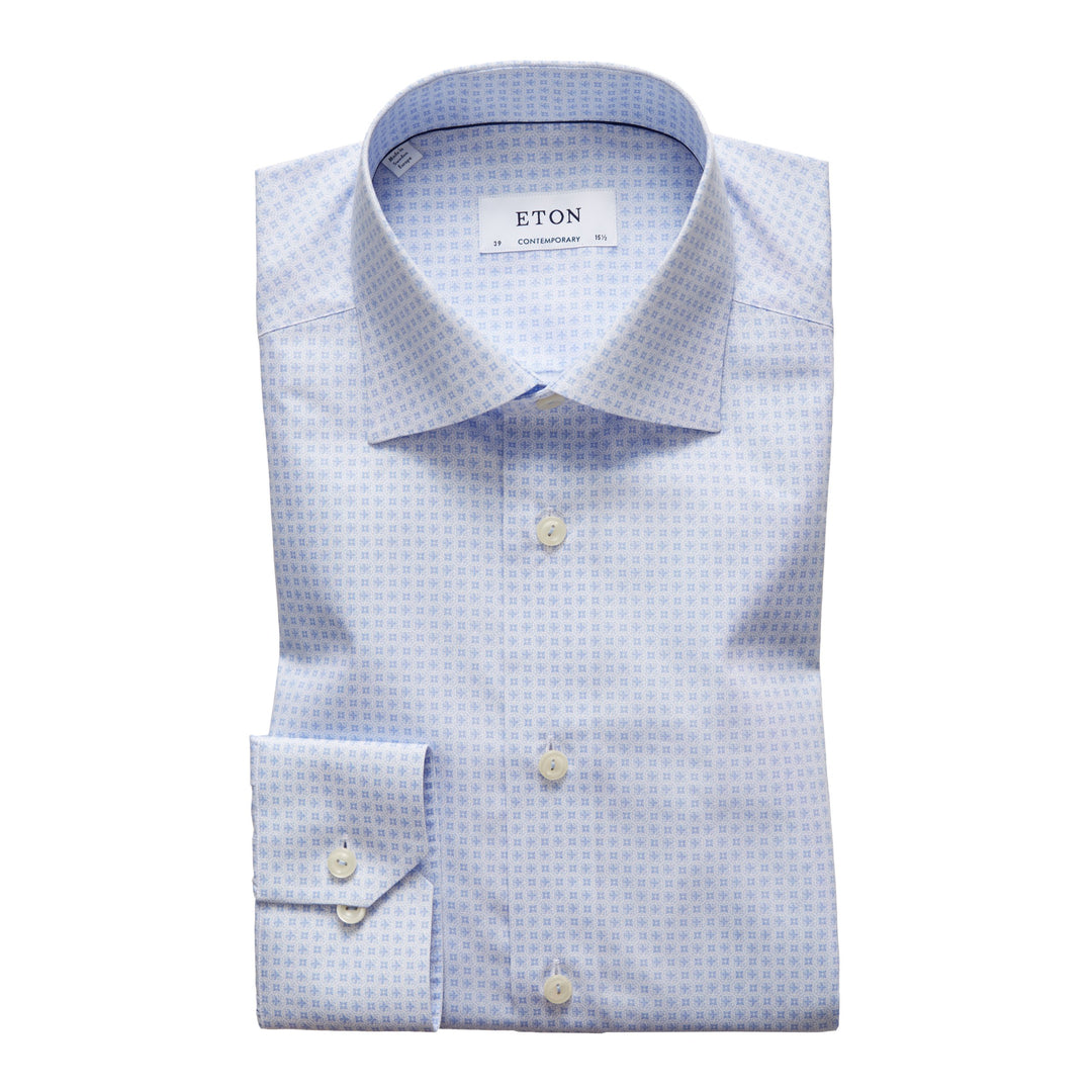 Contemporary Fit Geometric Poplin