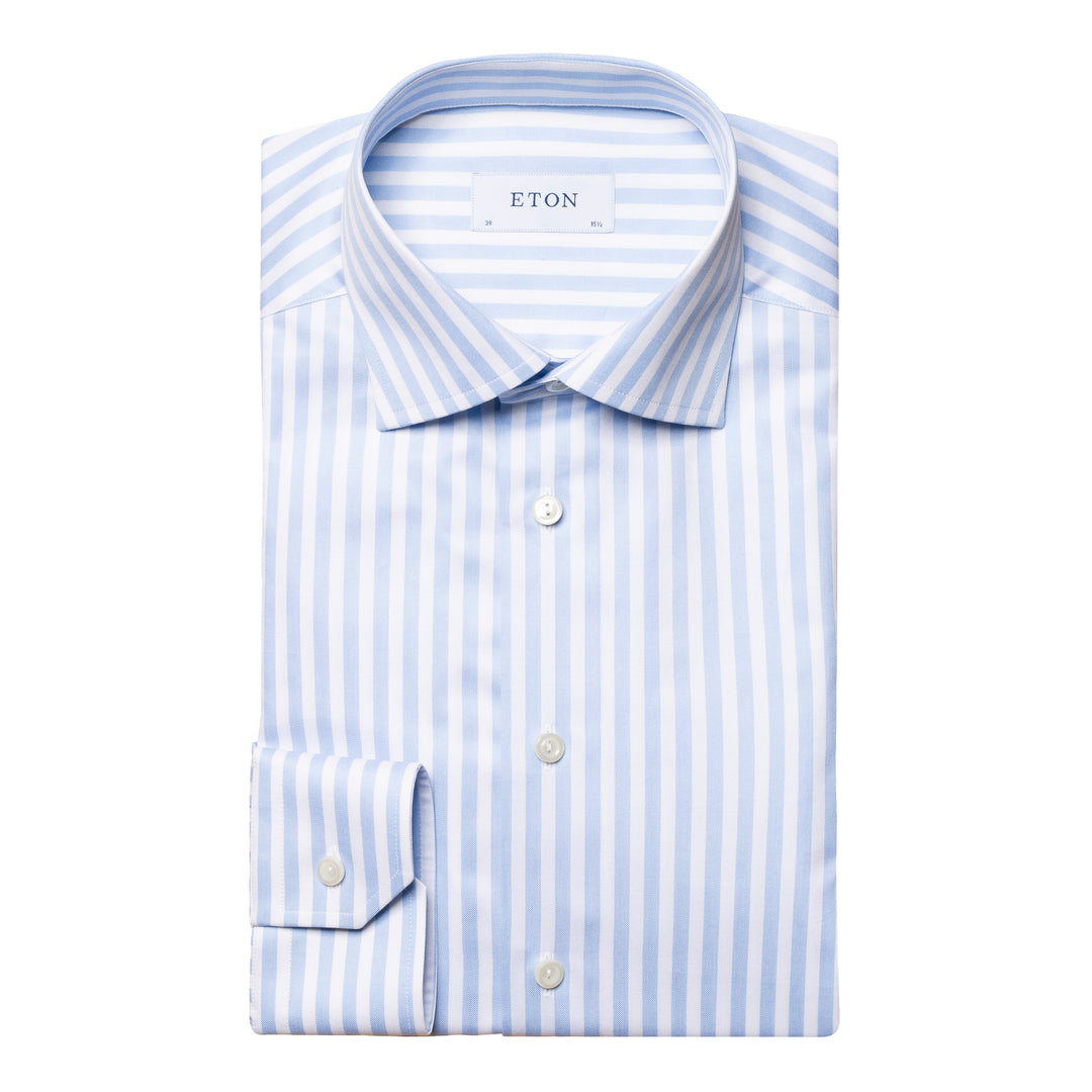 Slim Fit Bengal Striped Twill