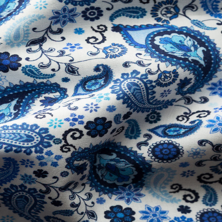 Contemporary Fit Paisley Poplin