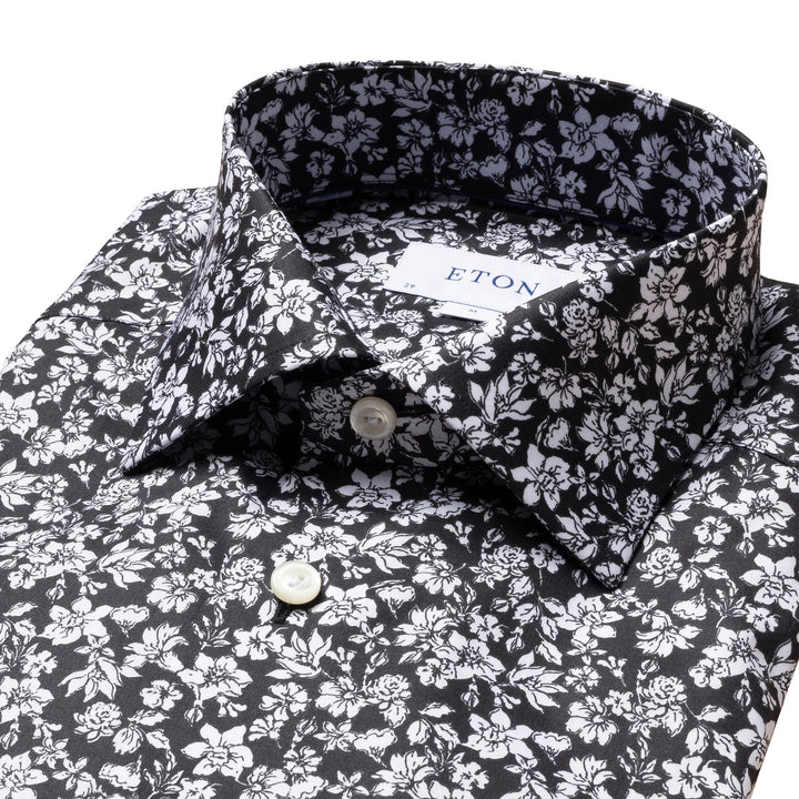 Slim Fit Floral Twill