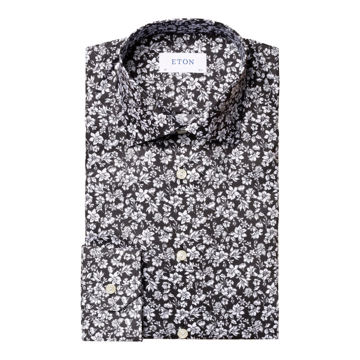 Slim Fit Floral Twill